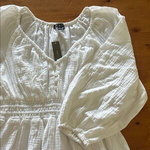 White Long Sleeve Maxi Dress